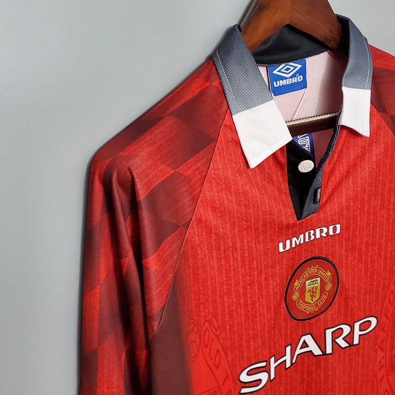 MANCHESTER UNITED I 1996 homem (RETRO) MANGA LONGA