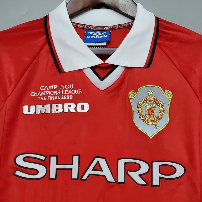 MANCHESTER UNITED I 99/00 homem (RETRO) MANGA LONGA