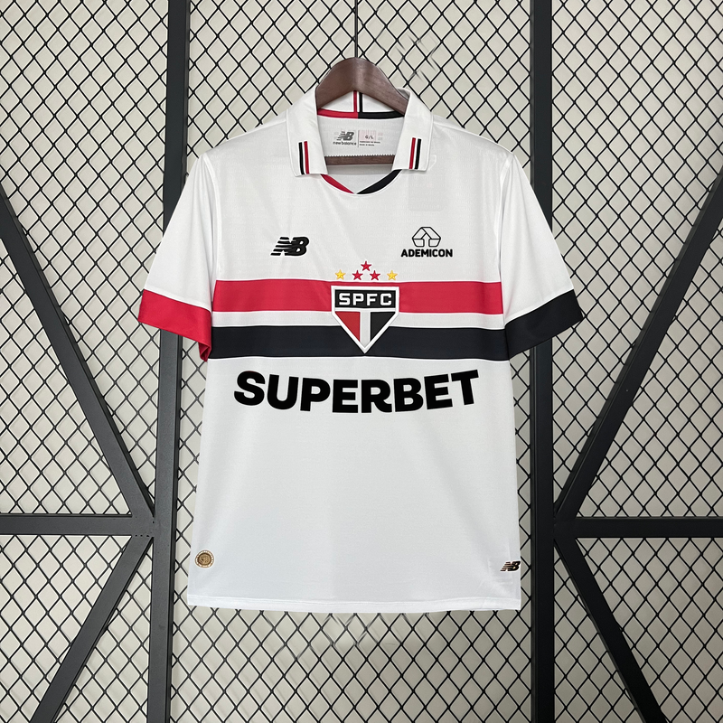 CAMISOLA SÃO PAULO I TODOS OS PATROCINADORES 24/25 homem