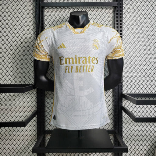 REAL MADRID SPECIAL LIMITED EDITION GOLD 24/25 MEN'S SHIRT (PLAYER VERSION)