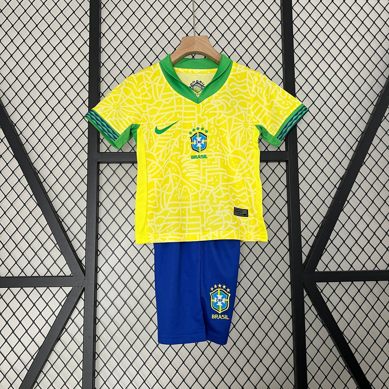 BRAZIL I SHIRT COPA AMERICA 2024 CHILDREN'S SET