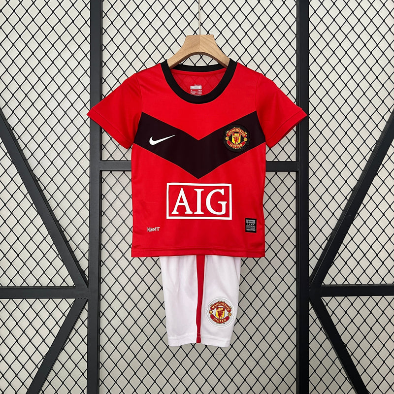 MANCHESTER UNITED I SHIRT 09/10 CHILDREN'S SET (RETRO)