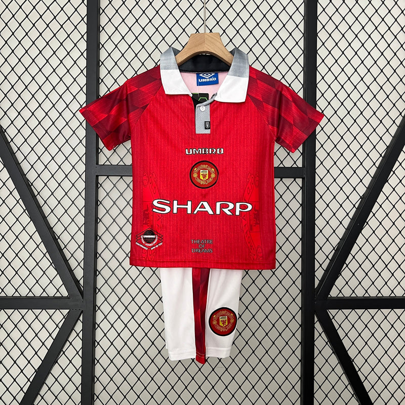 MANCHESTER UNITED I 96/97 CHILDREN'S SHIRT SET (RETRO)