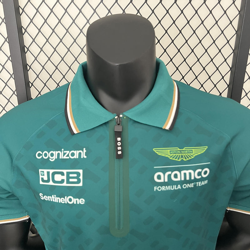 F1 Aston Martin 2024 F1 Jersey - Green POLO