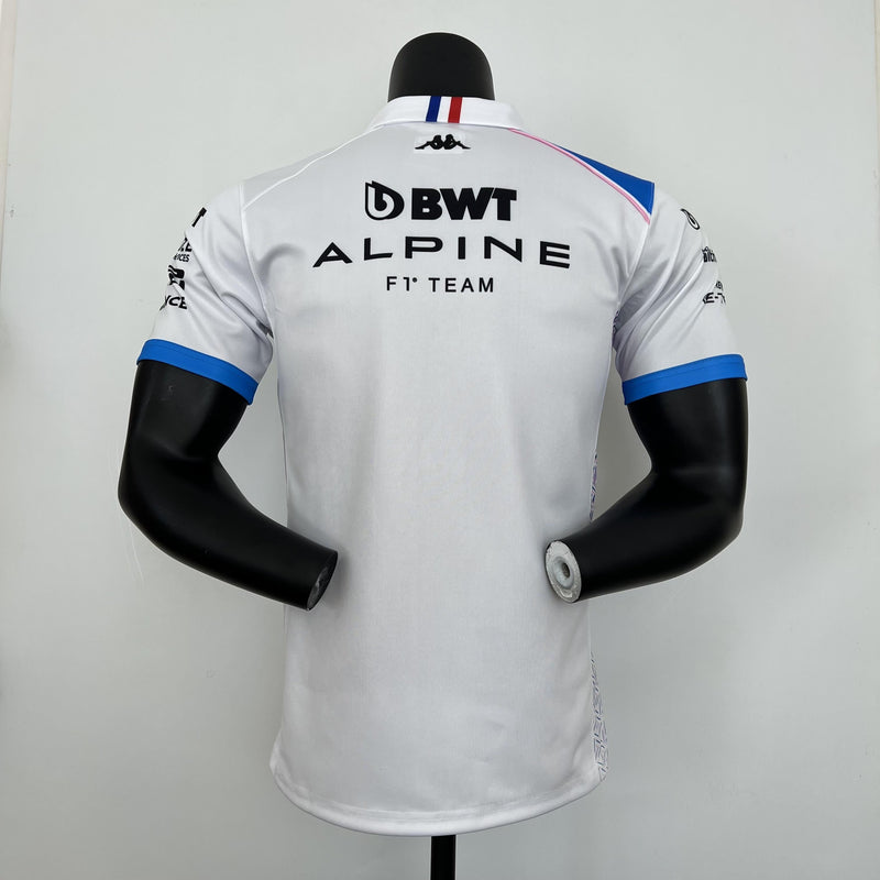 F1 Alpine 2023 F1 white jersey - POLO