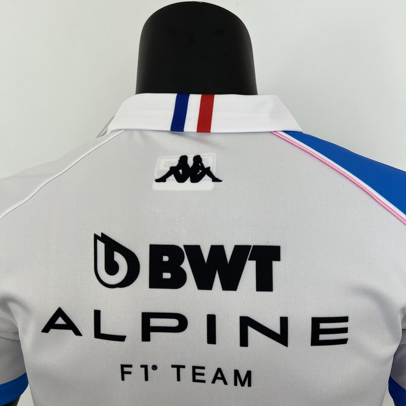 F1 Alpine 2023 F1 white jersey - POLO