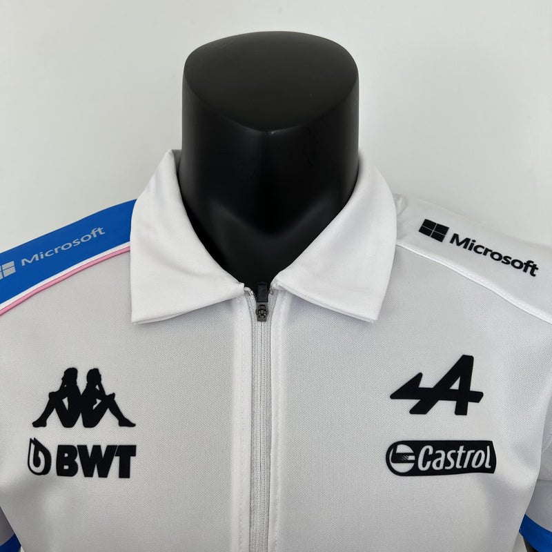 F1 Alpine 2023 F1 white jersey - POLO