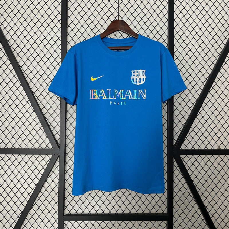 BARCELONA SHIRT LIMITED SPECIAL EDITION BALMAIN PARIS BLUE 24/25 men