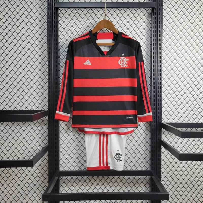 FLAMENGO LONG SLEEVE SHIRT I 24/25 CHILDREN'S SET